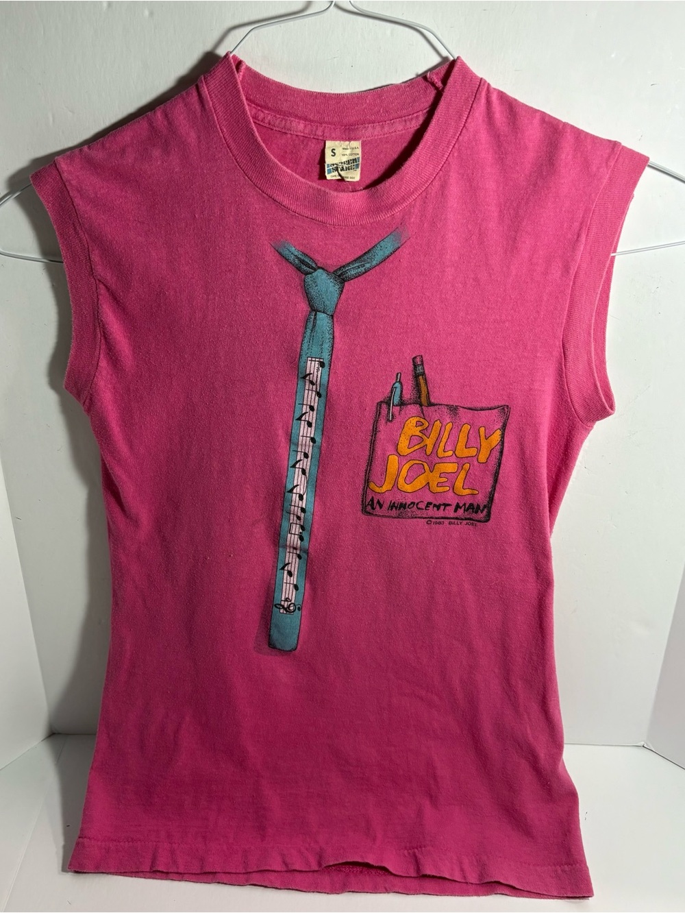Vintage 1983/1984 Billy Joel "An Innocent Man" Tour Sleeveless Concert T-Shirt